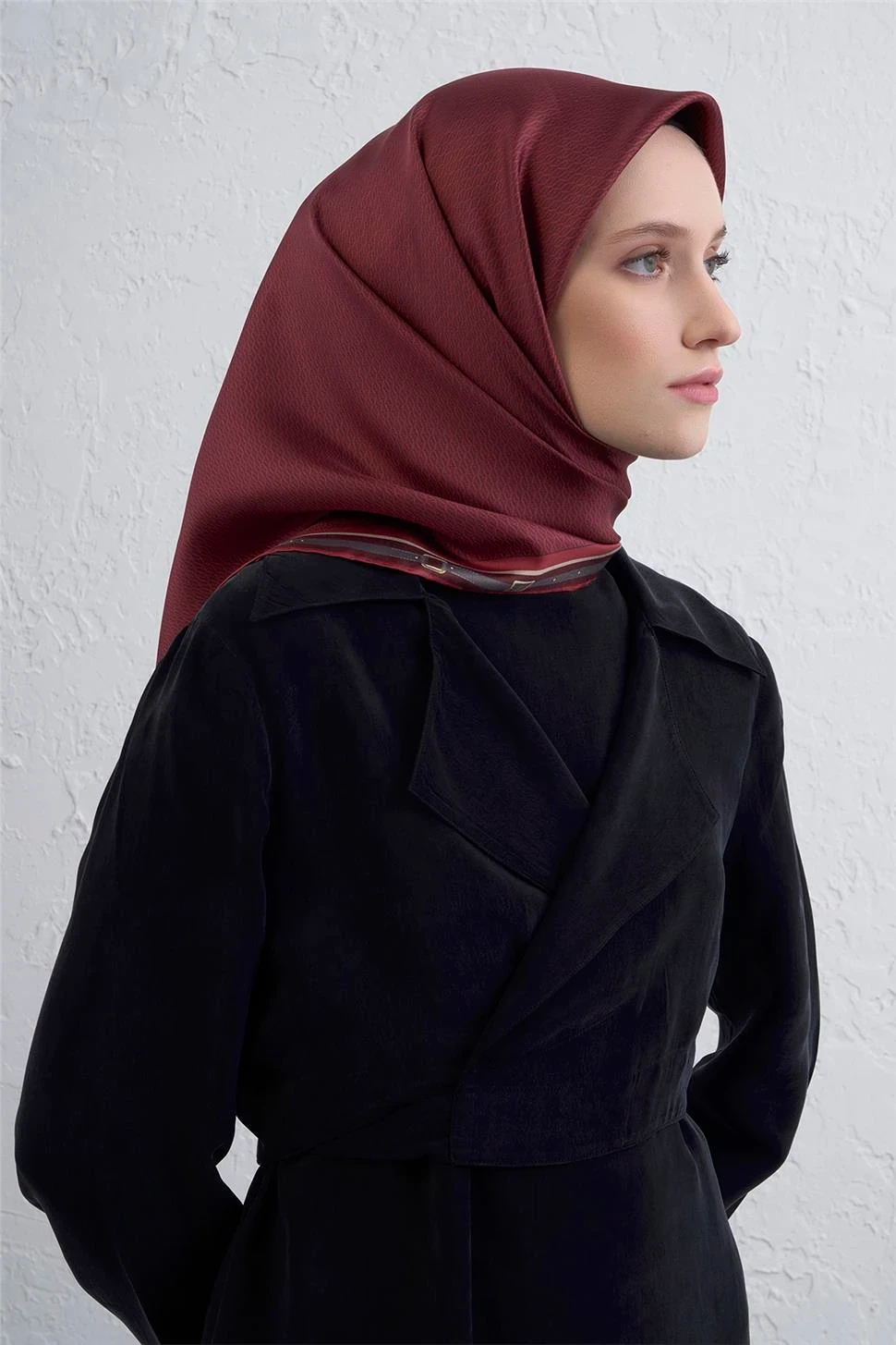 Armine Soyut DesenTwill İpek Eşarp -2025/2026 -9401D