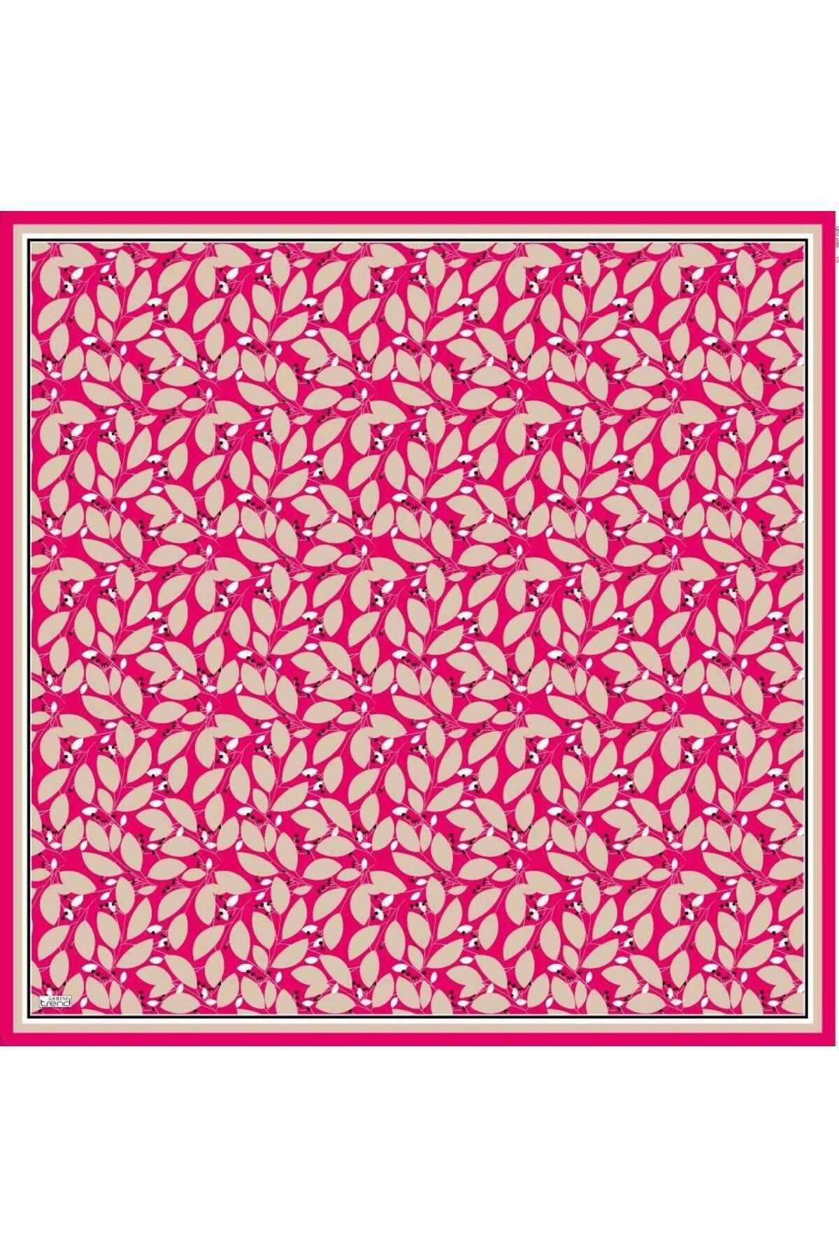 Soft Pembe Desenli Eşarp 6089-09