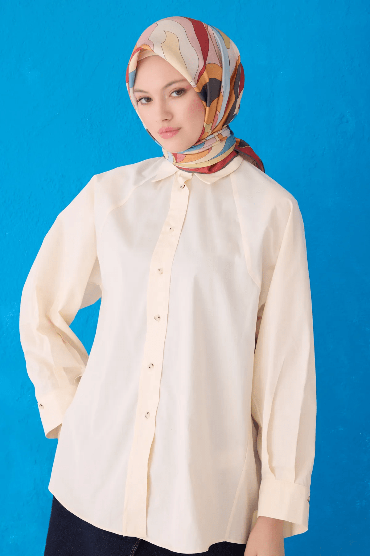 Belli Saf İpek Eşarp 4108D02( Twill İpek) -3185