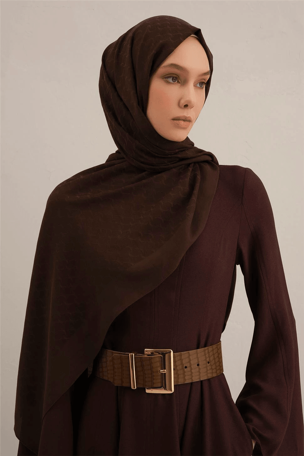 Armine Link Desen Bambu Cotton Şal 2