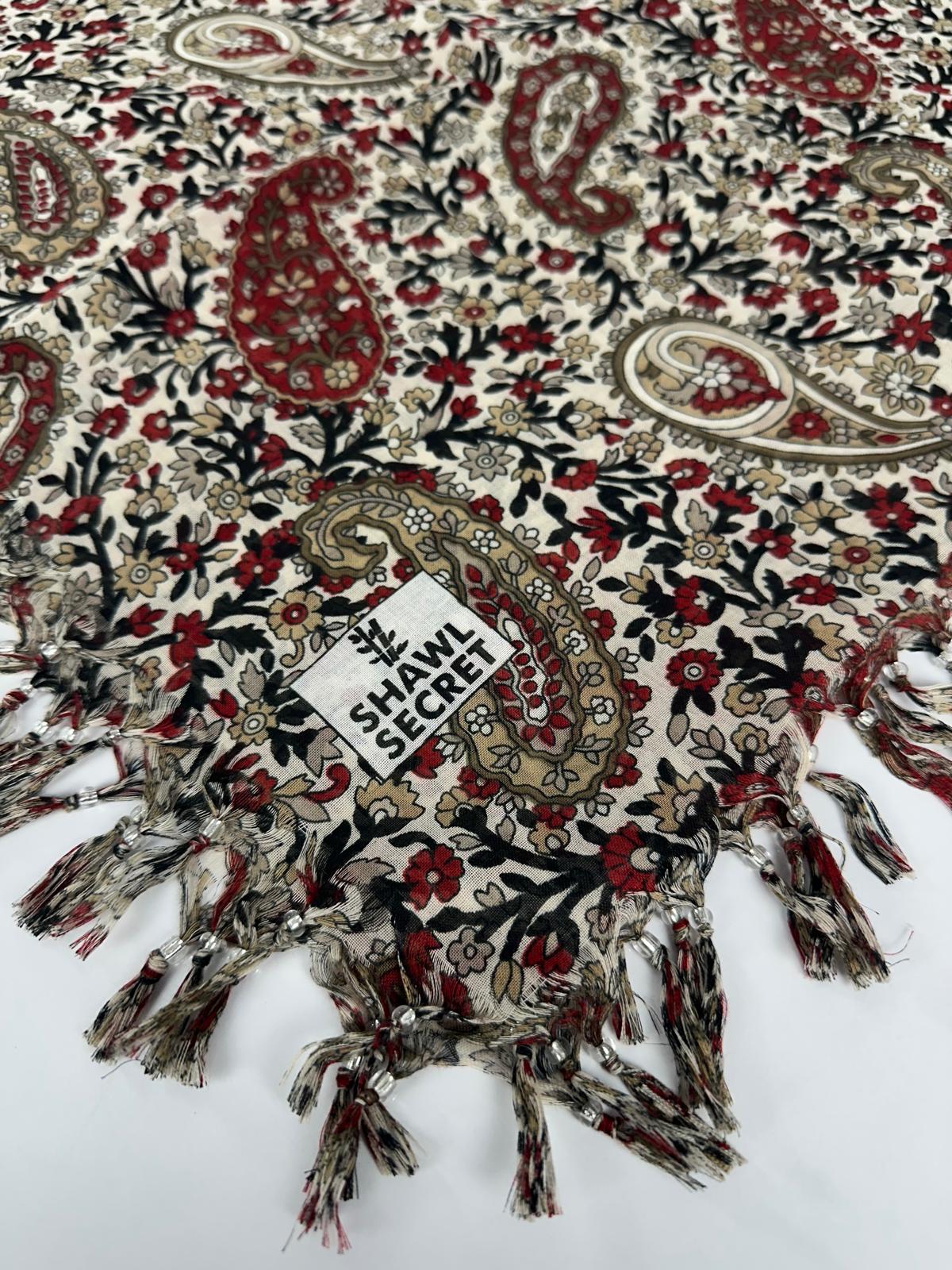 Sökme Boncuklu Pamuk Yazma - 05868