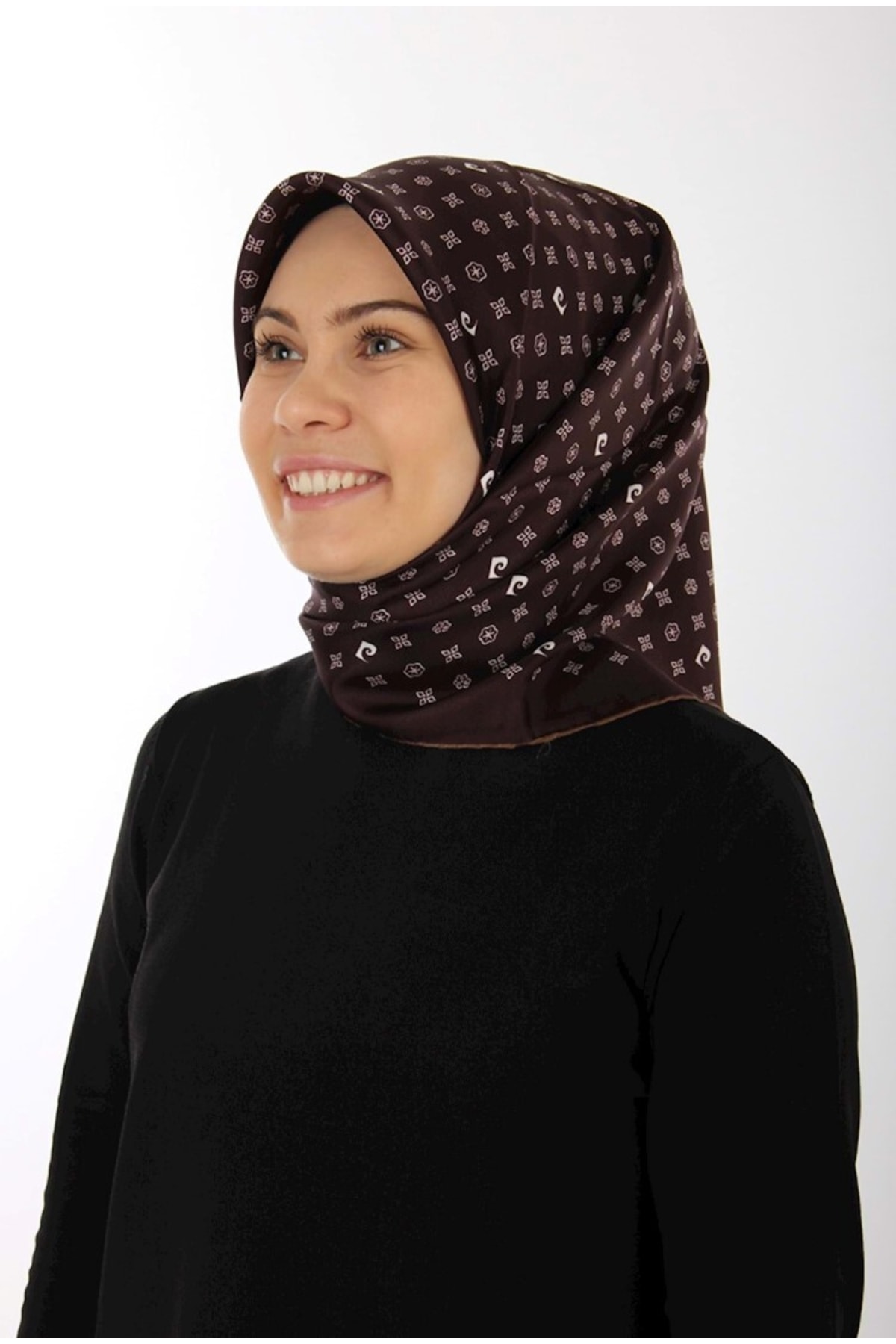 Pierre Cardin Twill İpek Eşarp 4839230 - 331 - Kahverengi