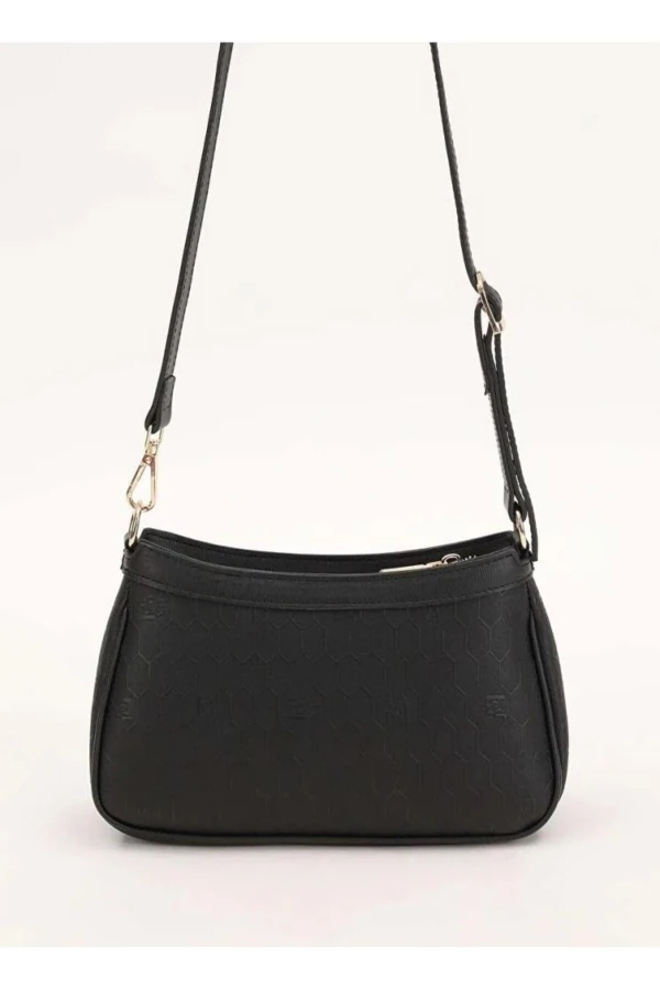 Levidor Fermuarlı Petek Desen Kadın Omuz Çantası 930210