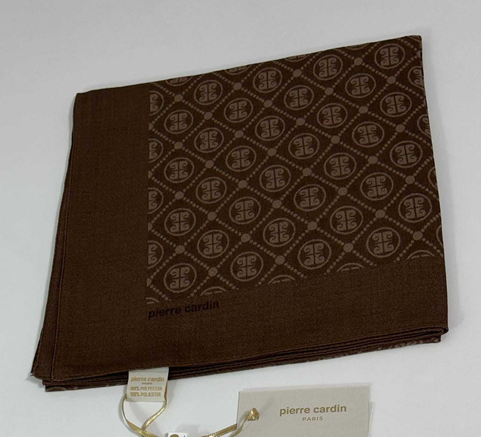 Pierre Cardin Elegans Monogram Eşarp - 1090750 -931 Açık Kahve