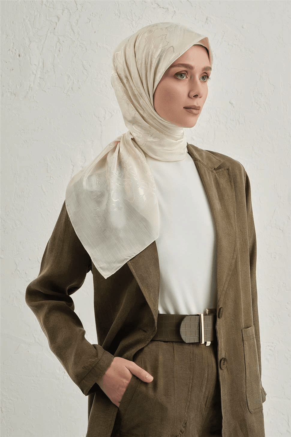 Armine Floş Pamuk Eşarp 1