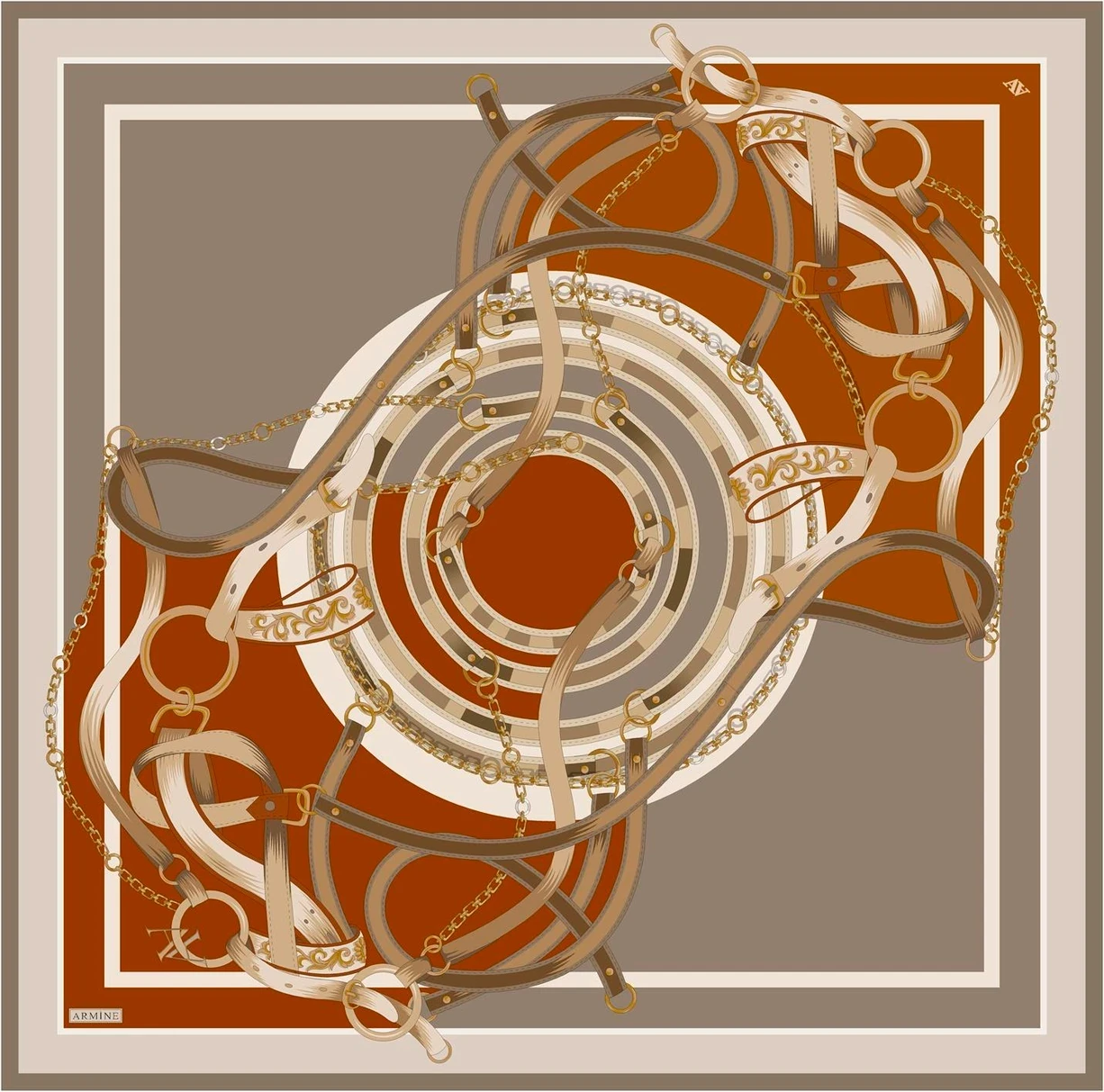 ARMİNE 2025 İLKBAHAR - YAZ - DJ SAF İPEK EŞARP ( SURA)-123531