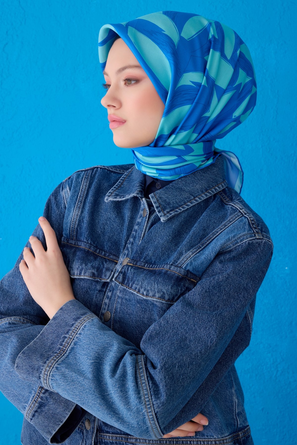 Belii Saf İpek Eşarp 4123D (Twill İpek) -54