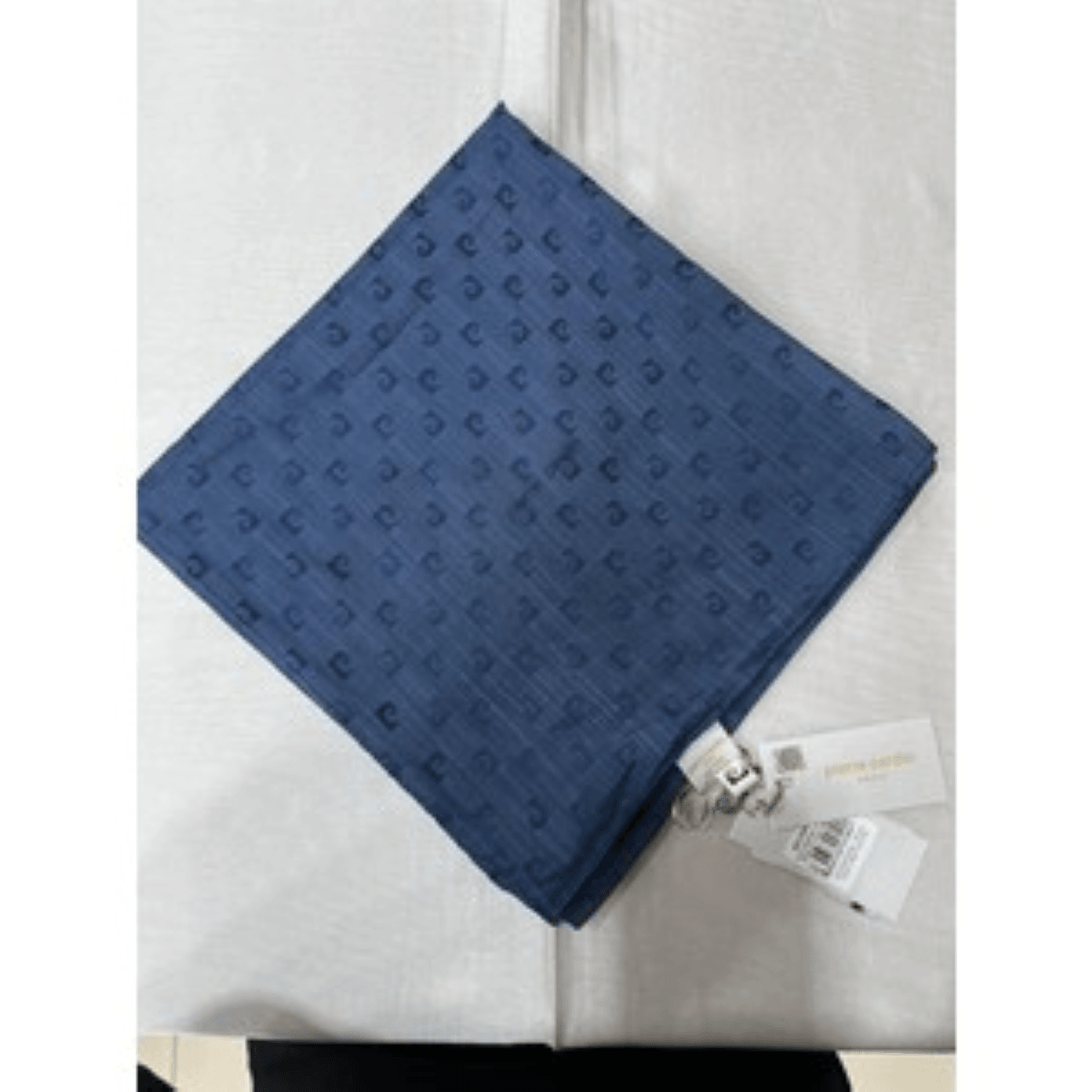 Logolu İpek Koton Jakar Eşarp - 8933984