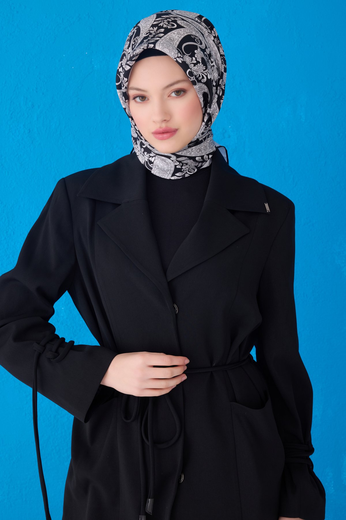 Belli Saf İpek Eşarp 4101D (Twill İpek)-3983