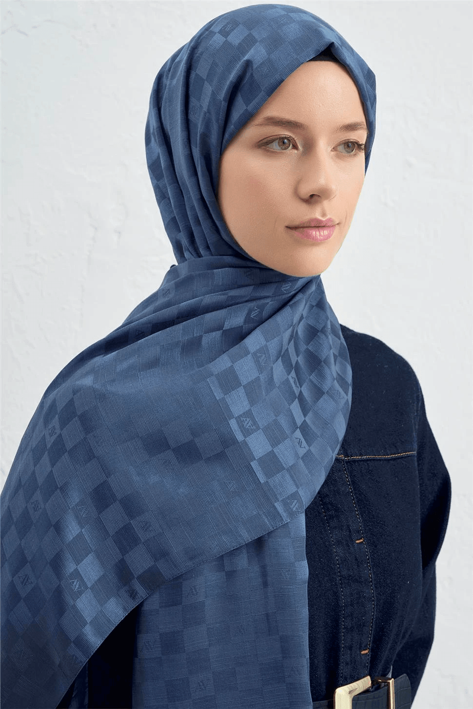 Armine Elegance J.İpek Pamuk Dama Şal - 75 x 195