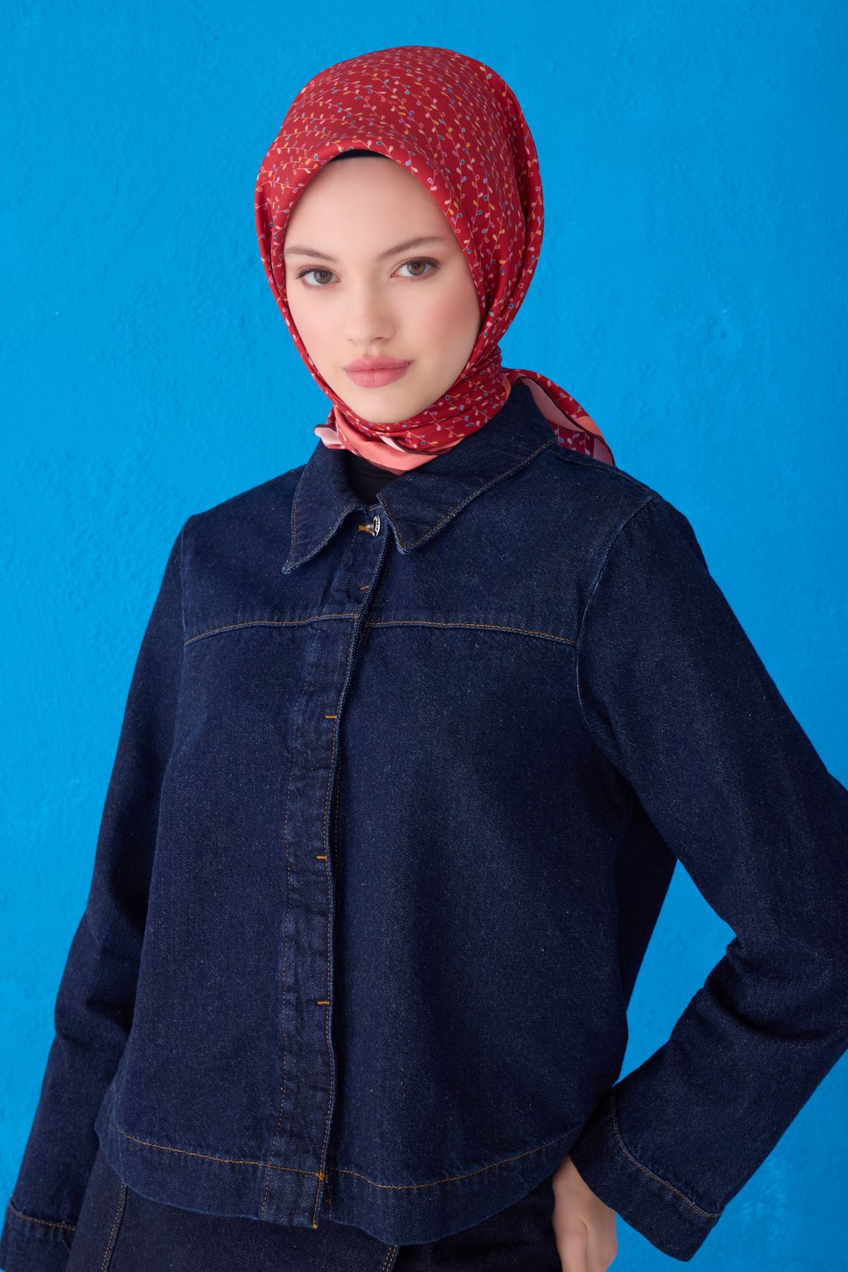 Belli Saf İpek Eşarp 4128D (Twill İpek)