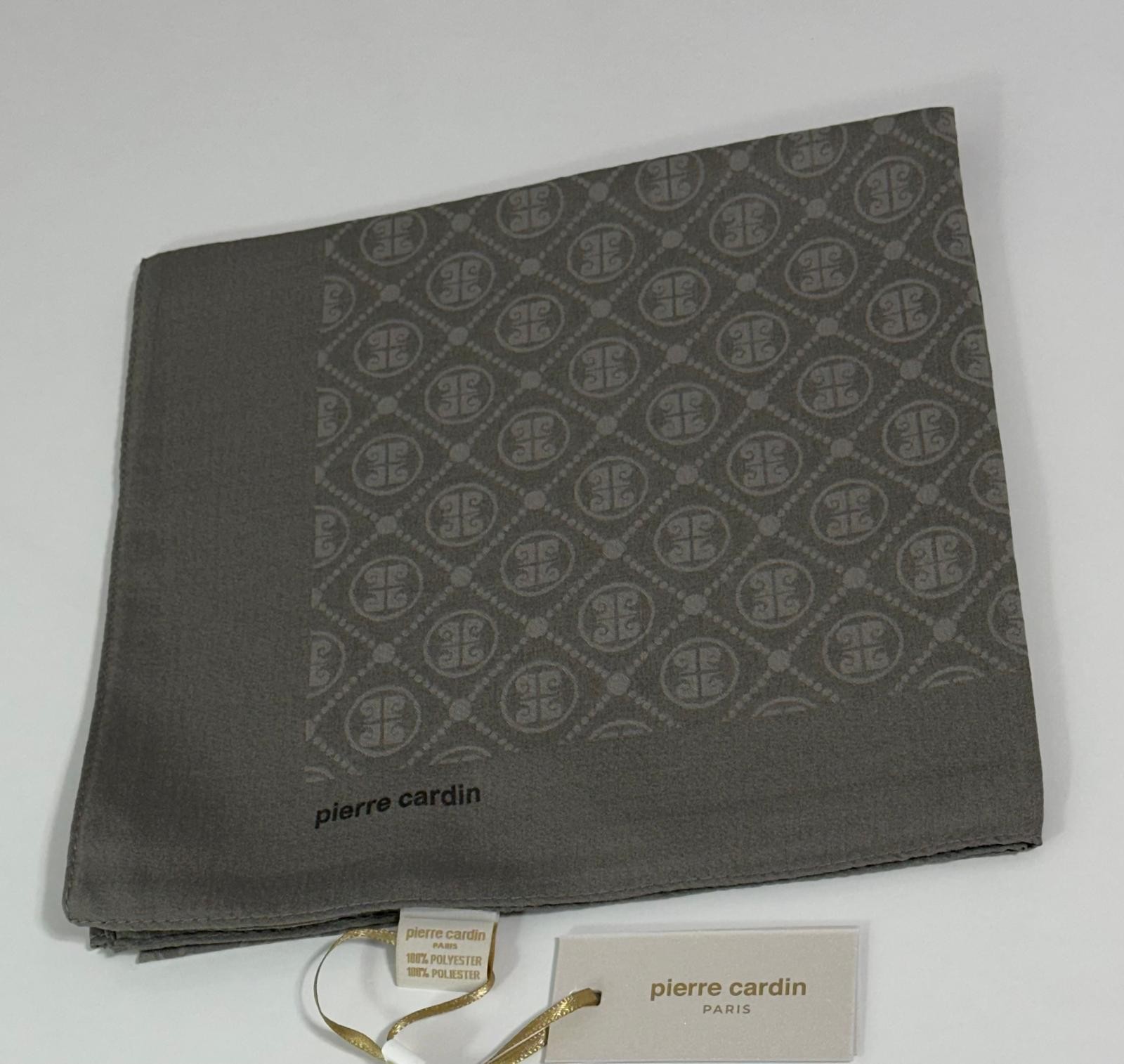 Pierre Cardin Elegans Monogram Eşarp - 1090750 -975 Vizon - Taş