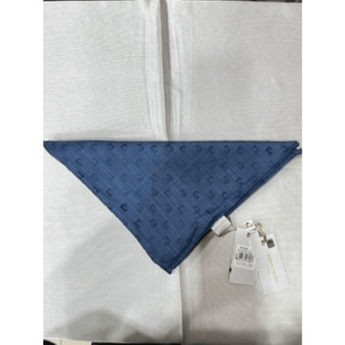 Logolu İpek Koton Jakar Eşarp - 8933984