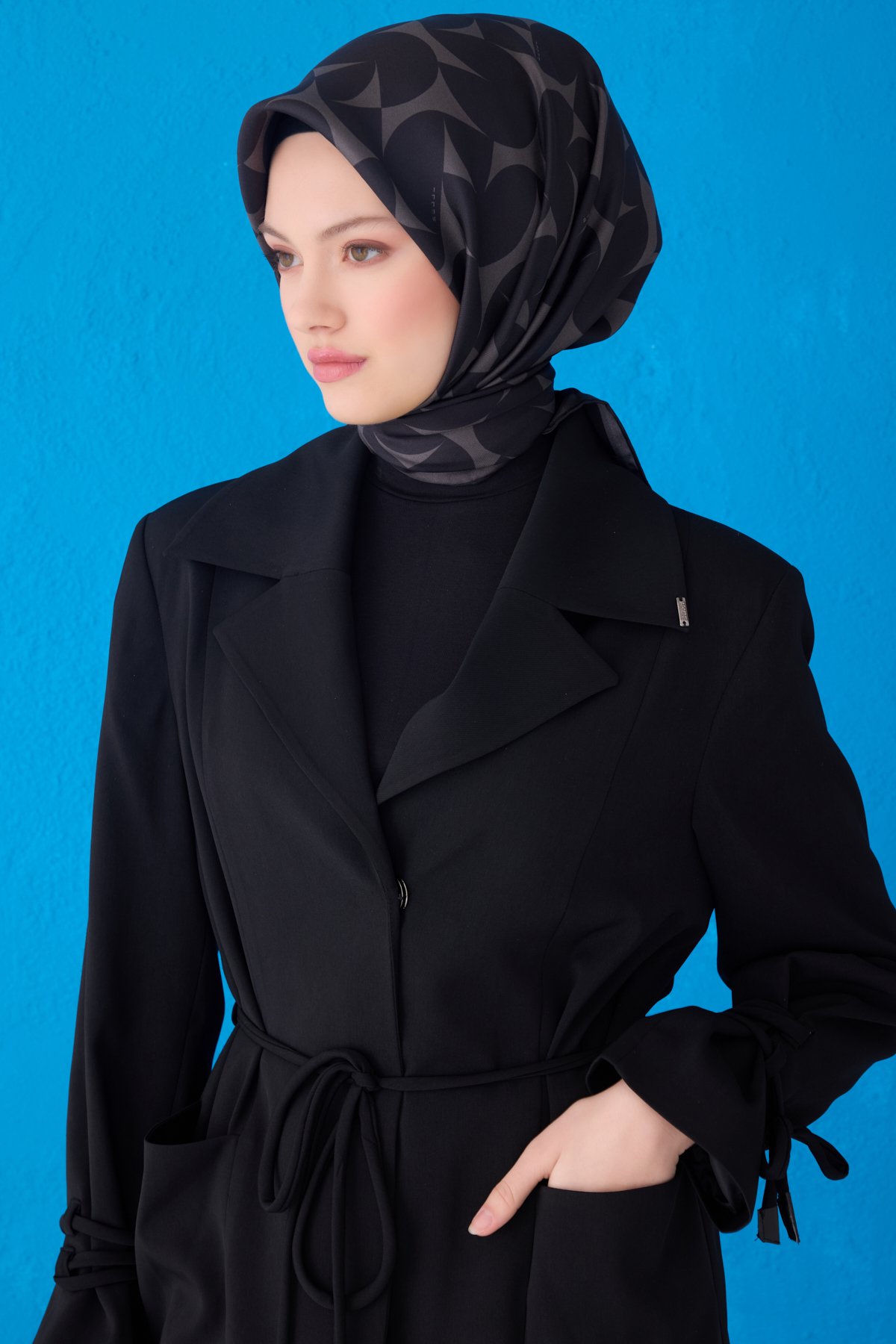 Belli Saf İpek Eşarp 4117D (Twill İpek) -04