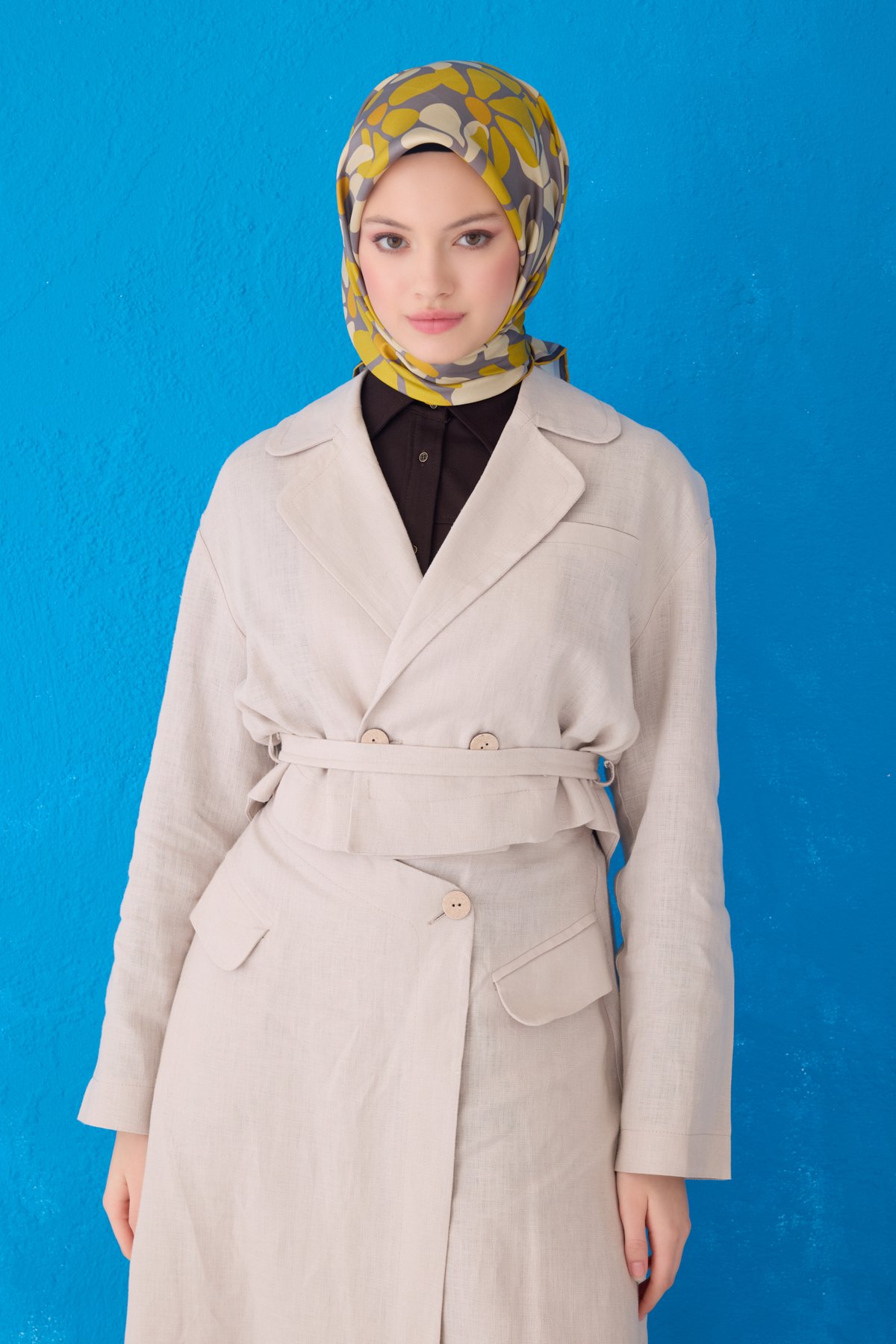 Belli Saf İpek Eşarp 4116D (Twill İpek) -35