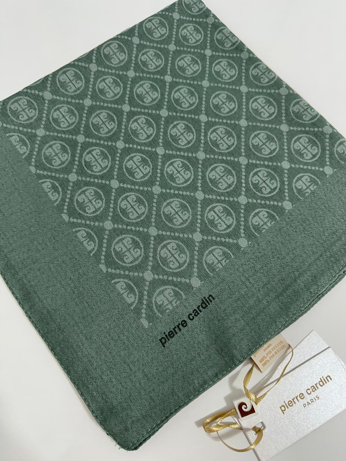 Pierre Cardin Elegans Monogram Eşarp - 1090750 -951 Nefti Yeşil