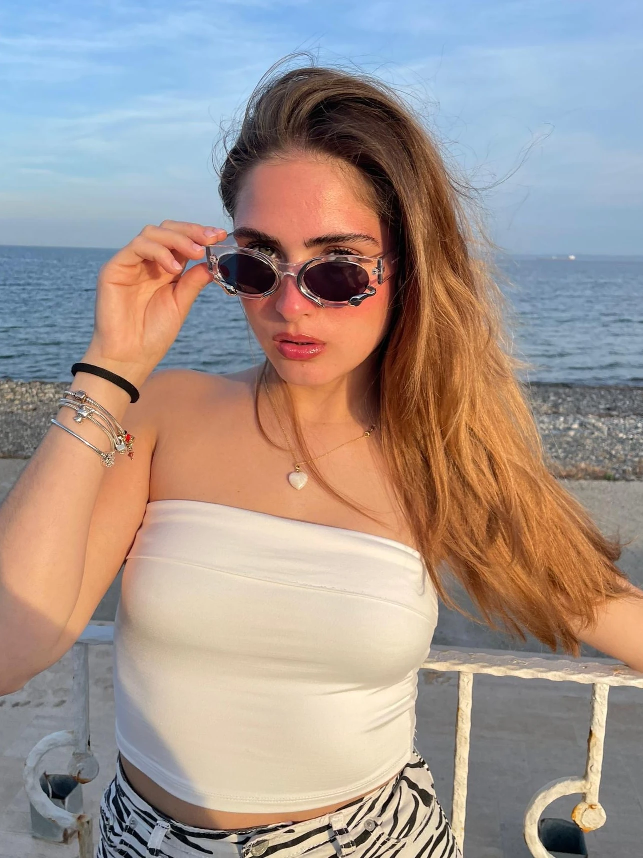 Naja Yılan Detaylı Şeffaf Gözlük