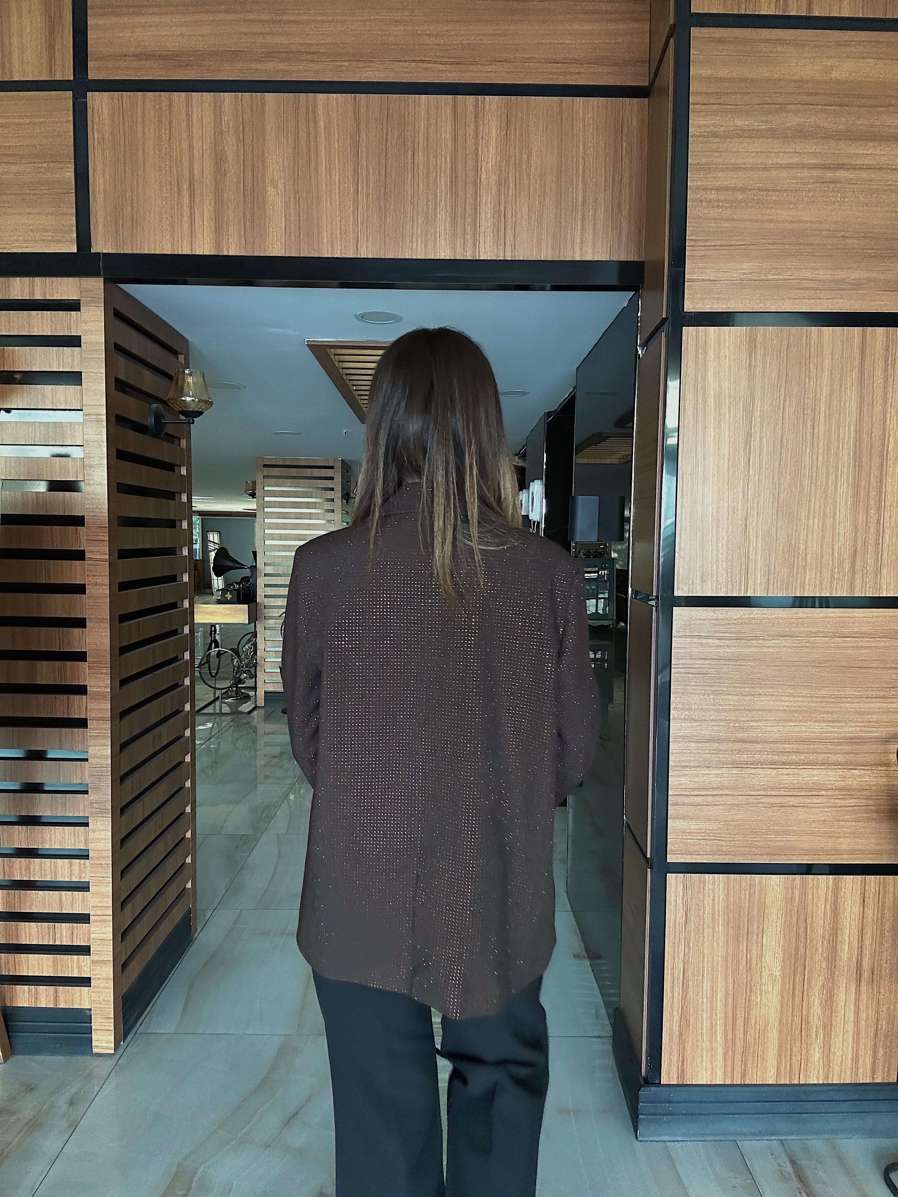 Starlight Taşlı Blazer Ceket