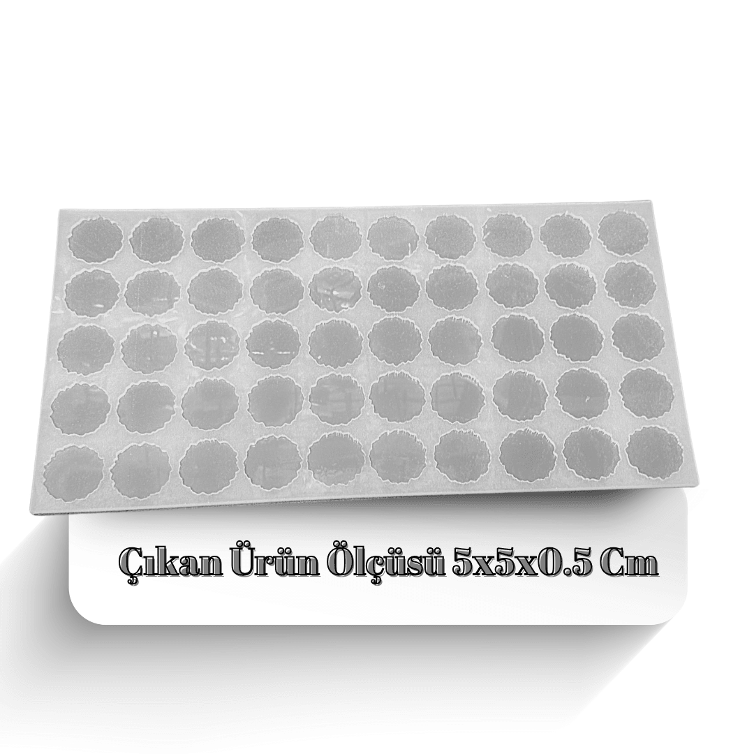 Epoksi 50'Li Seri Üretim 5 Cm Geode Magnet Silikon Kalıp