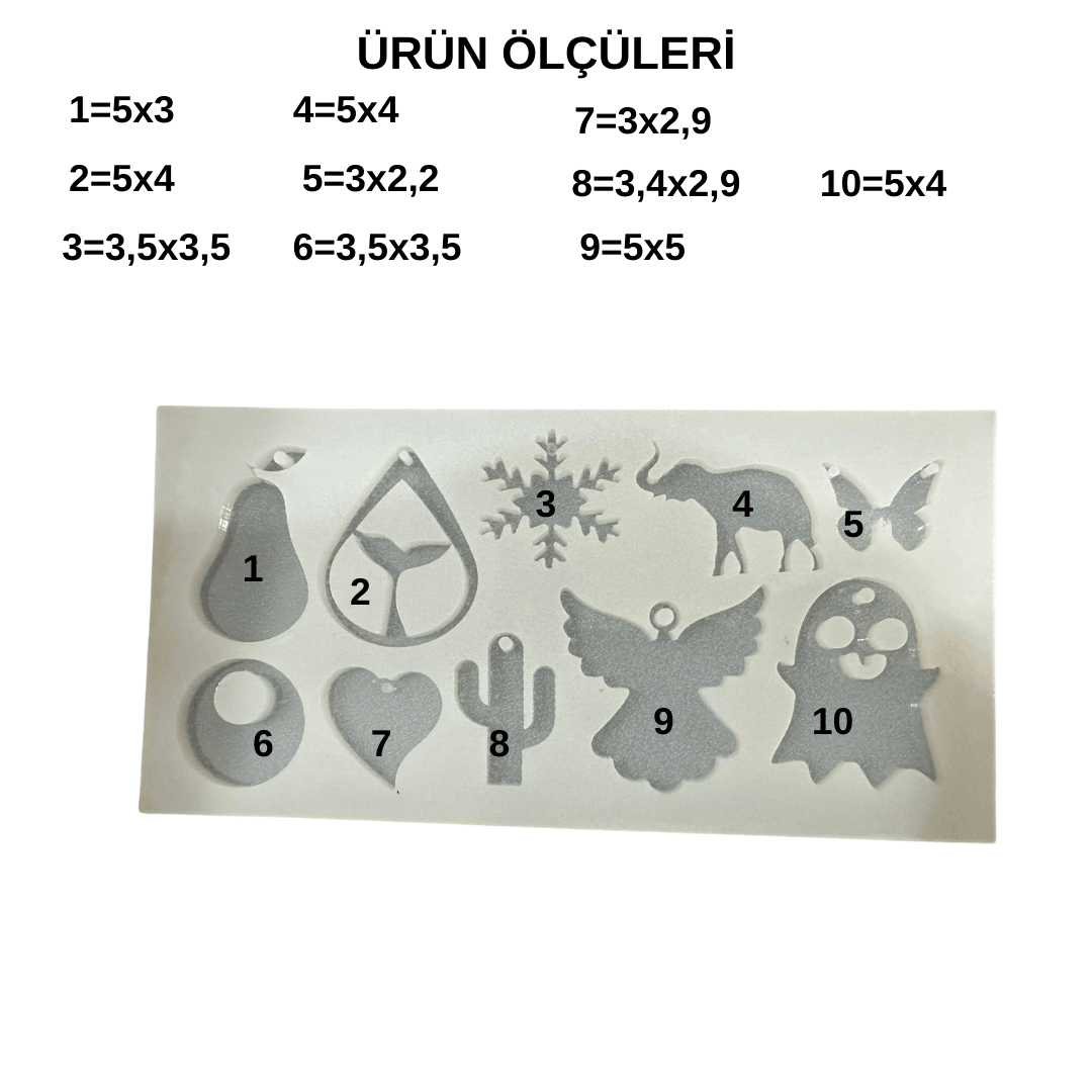 Epoksi Karışık Anahtarlık ve Magnet kalıbı