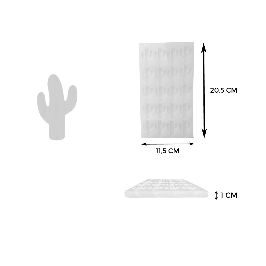 Epoksi 20'Li Kaktüs Anahtarlık Silikon Kalıp