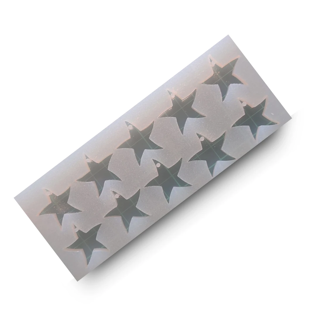 Epoksi Şekilli Yıldız Anahtarlık Silikon Kalıp