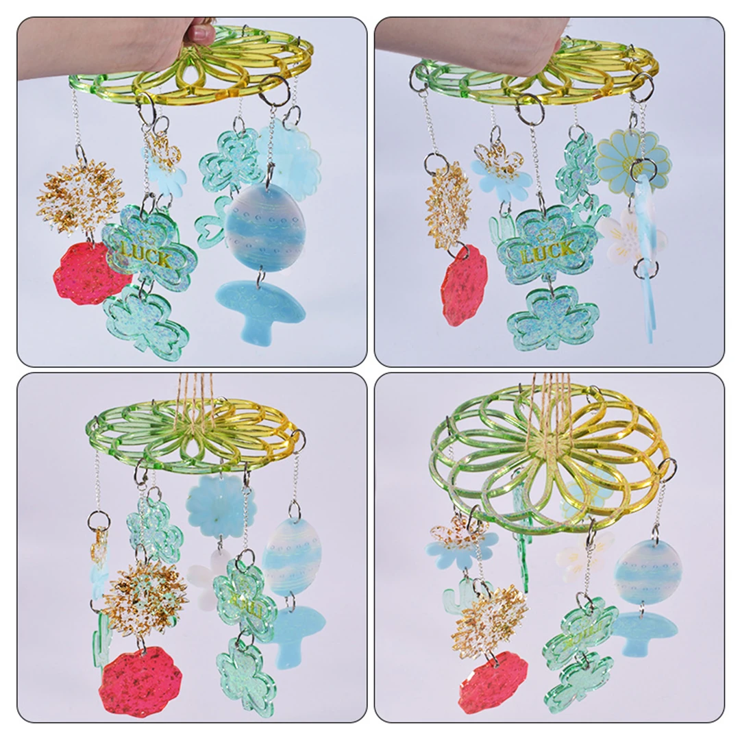 Epoksi Lamba Süsleme Avize Kalıbı Çiçek Modelleri Kalıbı Silikon