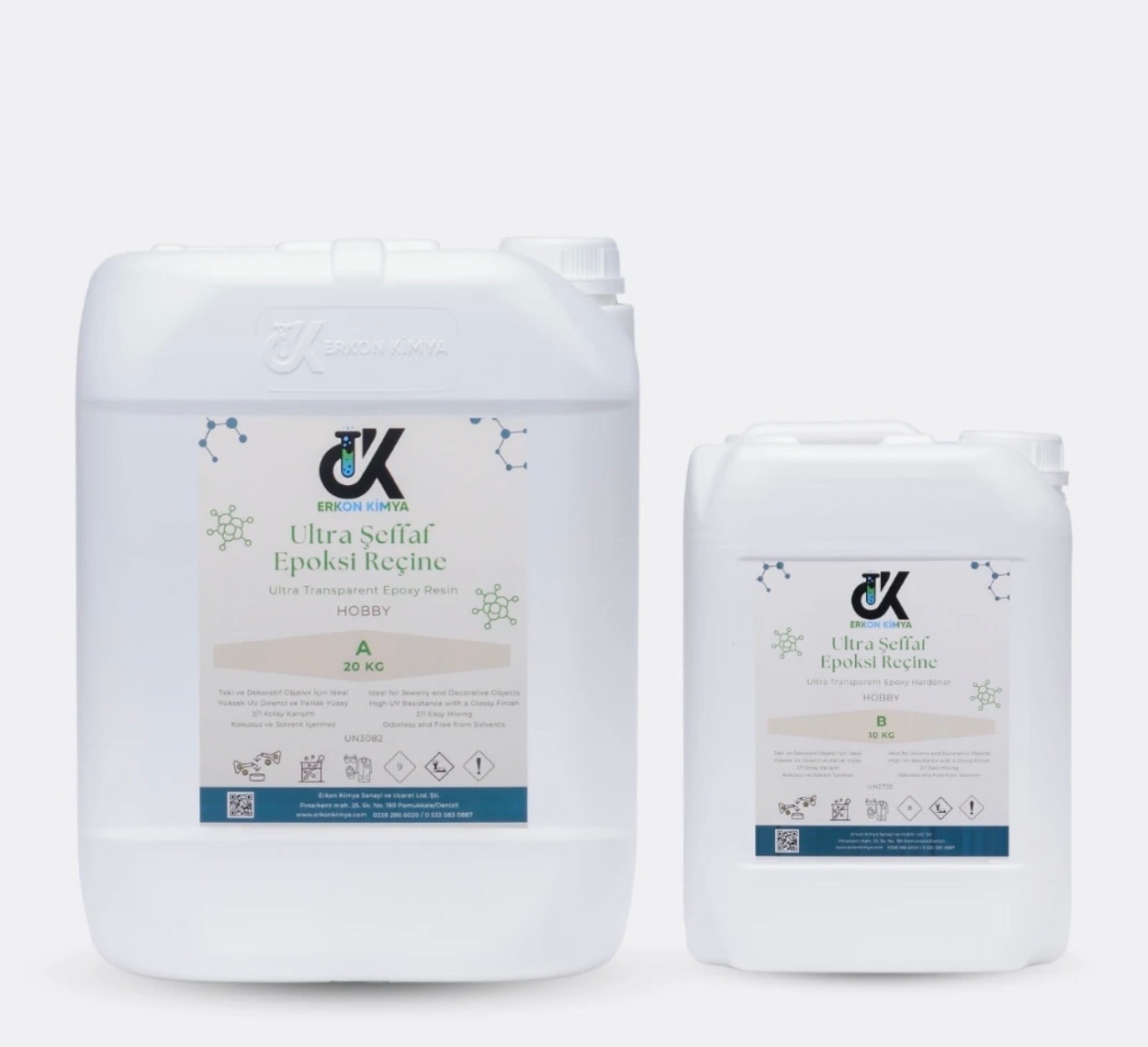 30 Kg Ultra Şeffaf Epoksi Reçine