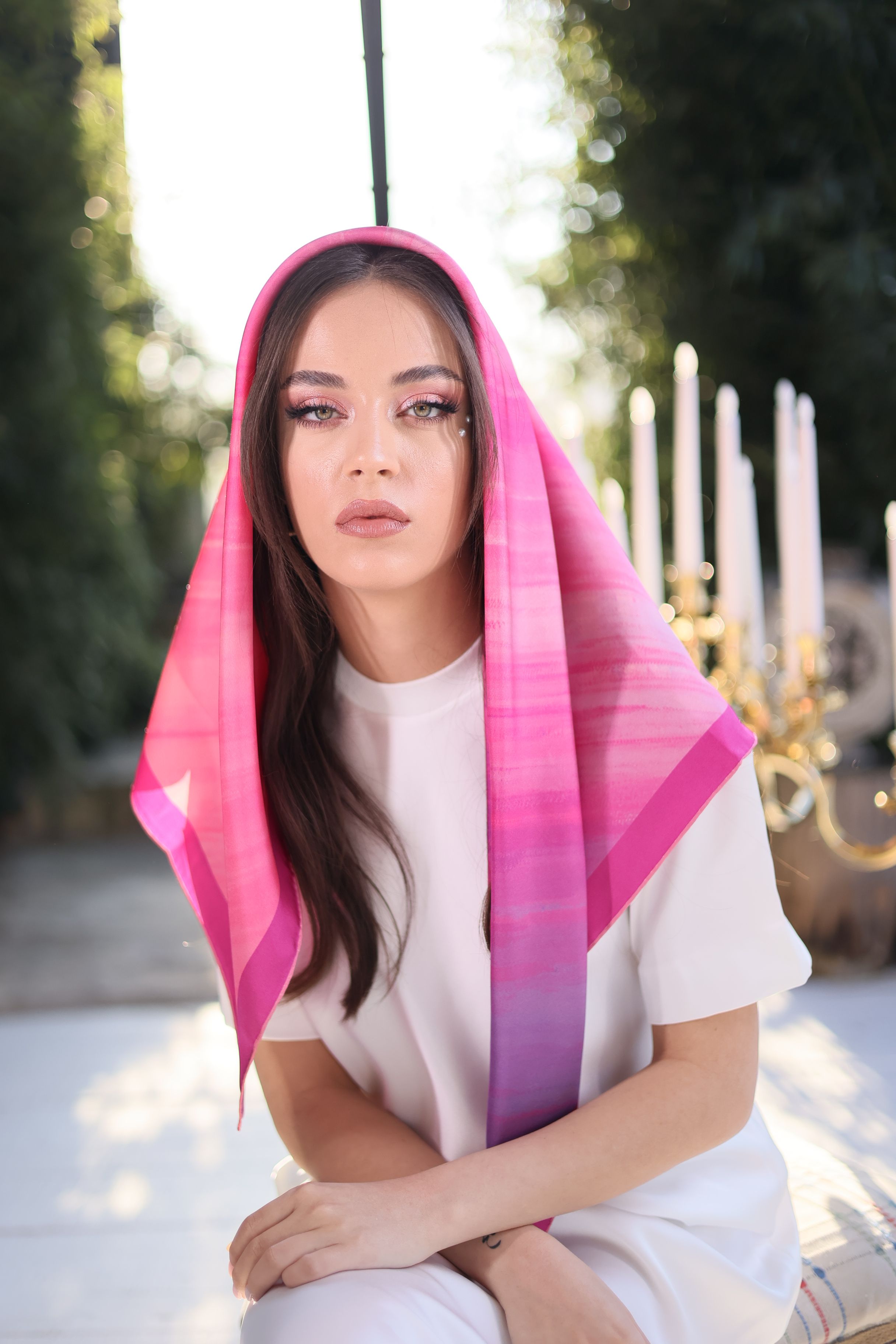 Pink Sunlight Scarf
