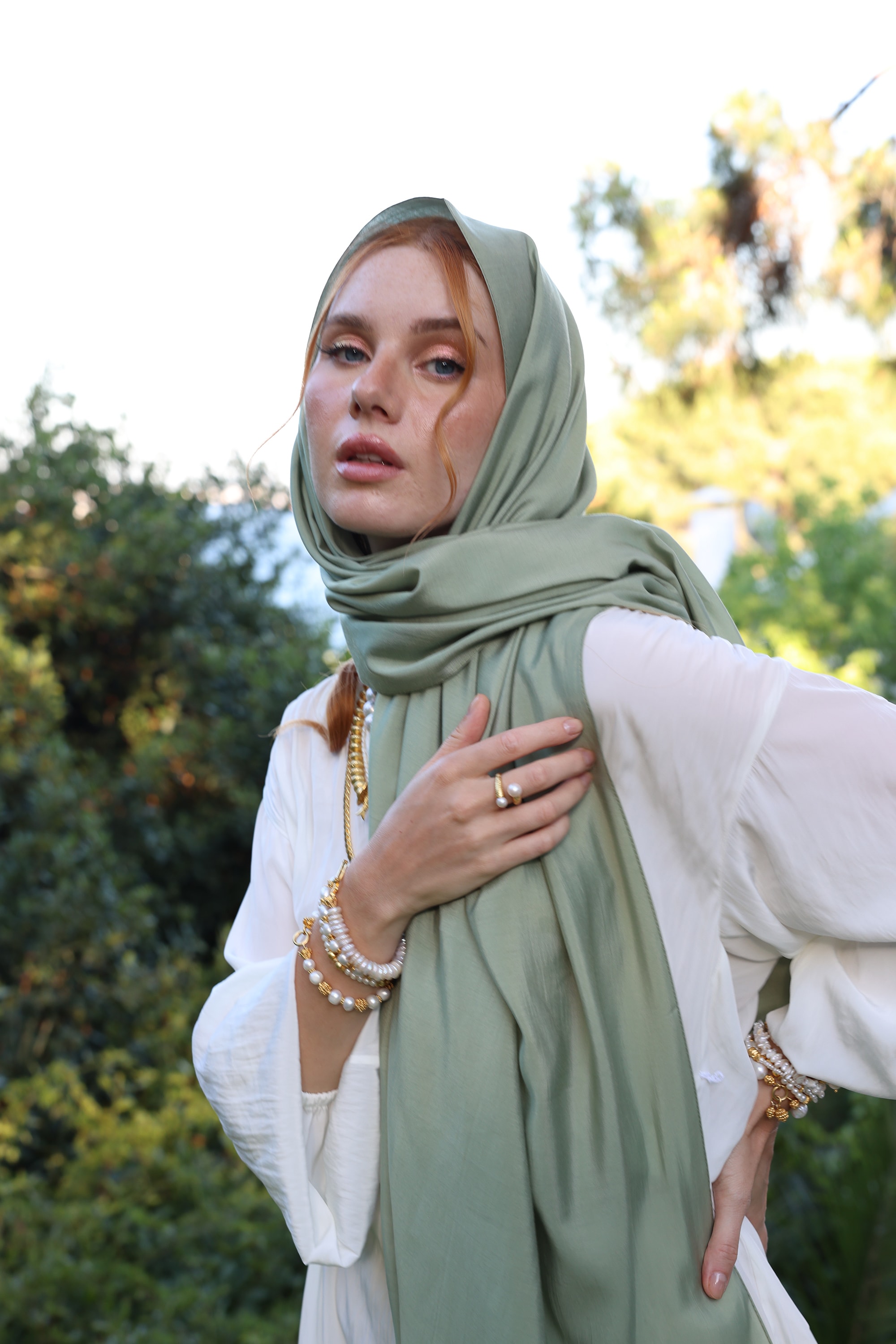 Modal Şal - Haki