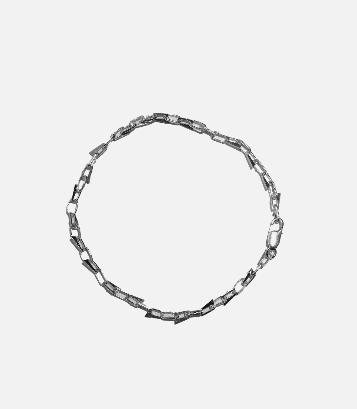 Sharp Link Bileklik - Silver