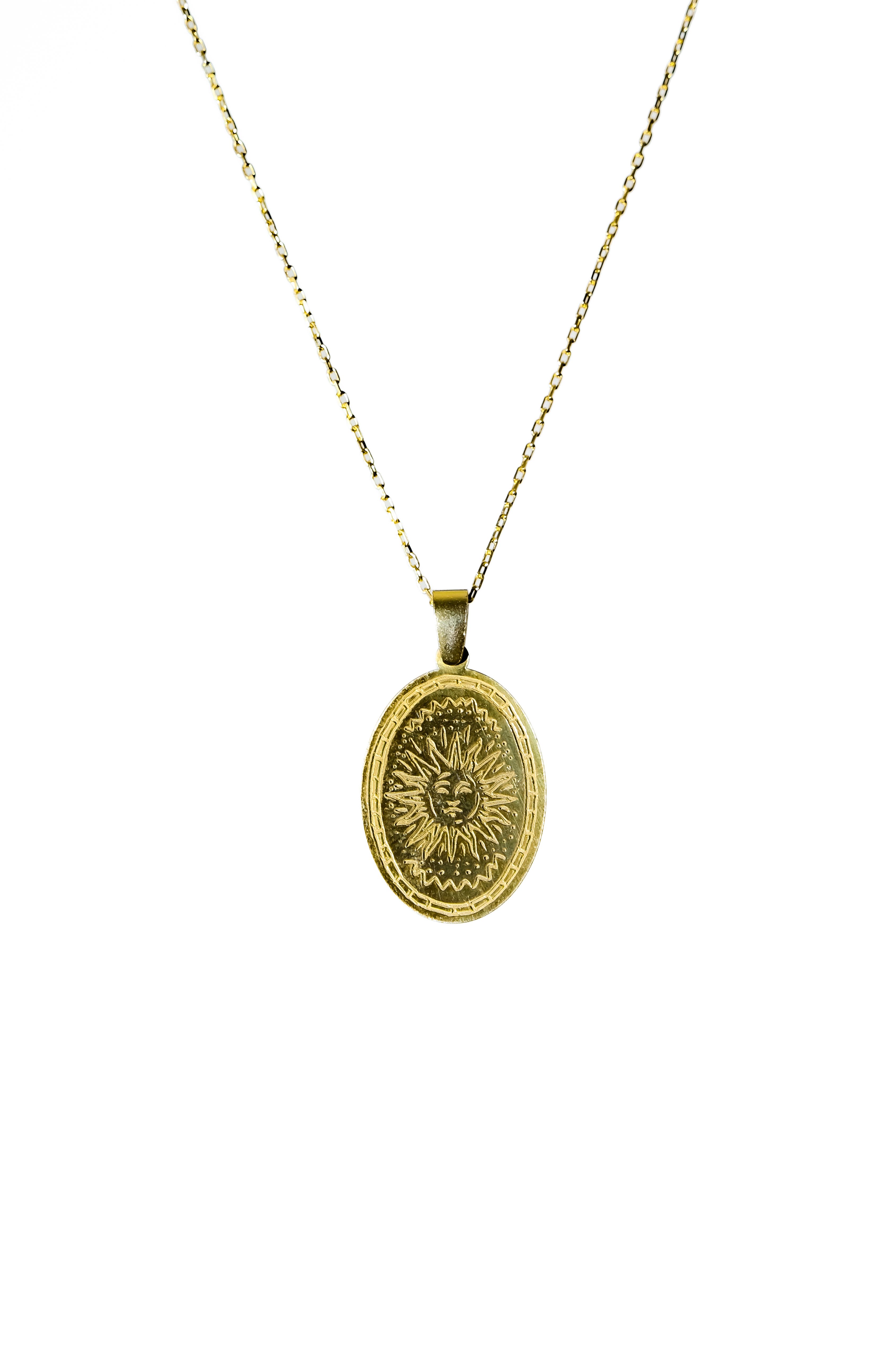 Güneş Tanrıçası Kolye - Gold