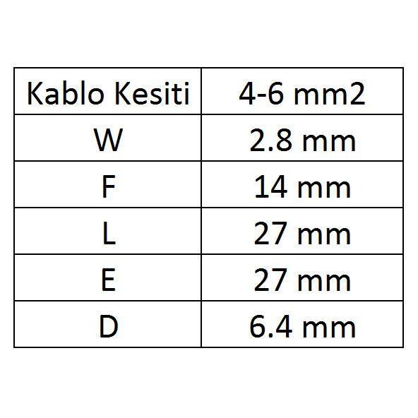 GİK-106 İğne Uçlu İzoleli Kablo Ucu 20 Adet