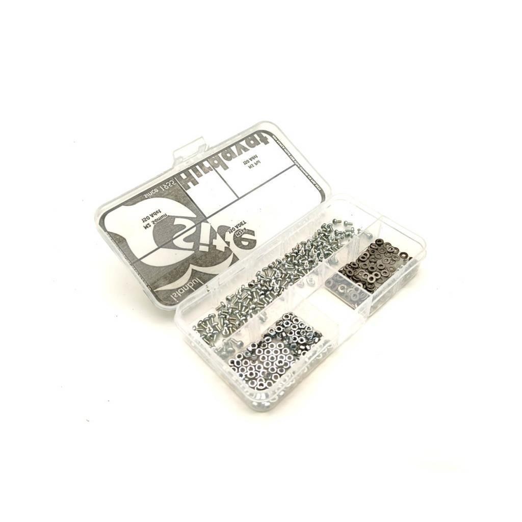 M2x4 YSB Vida Somun ve Pul Seti, 450 Parça