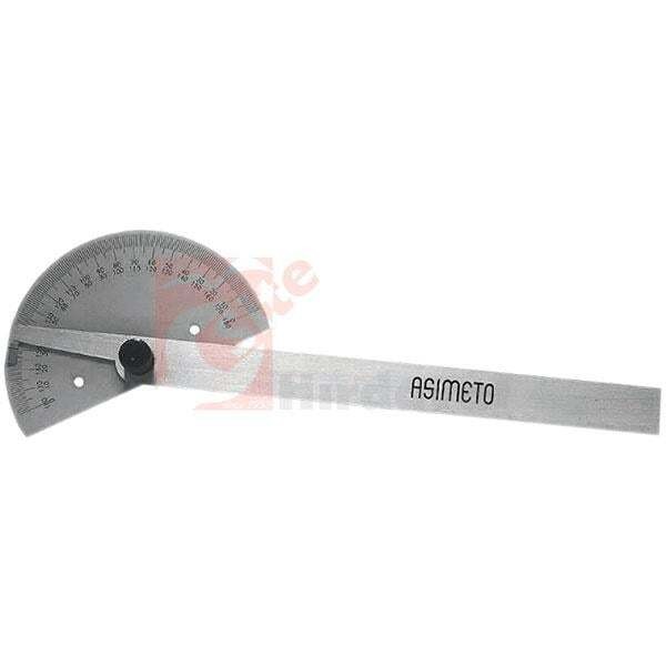 Asimeto AS-490 İletki (Açı Ölçer) Yarı Daire 0° 180°. 180° 0°