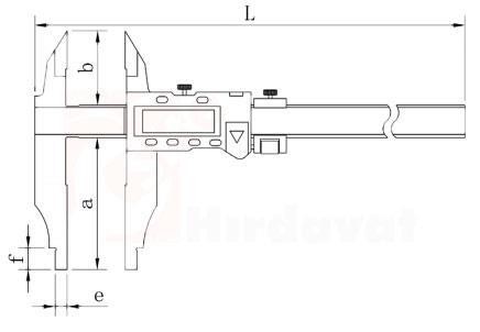Asimeto AS-315 Ağır İş Çift Çene Dijital Kumpas 0-500mm