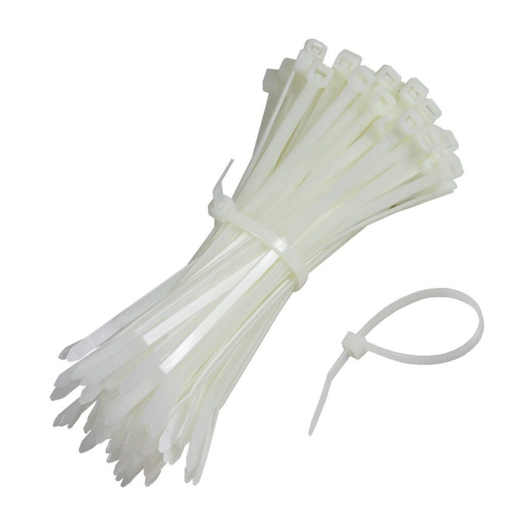 KSN Kablo Bağı Plastik Kelepçe Beyaz 7.6x550mm  -  100 Adet 