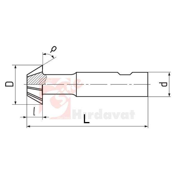 ZPS-FN Kırlangıç Freze 16mm 55° DIN 1833 B Form