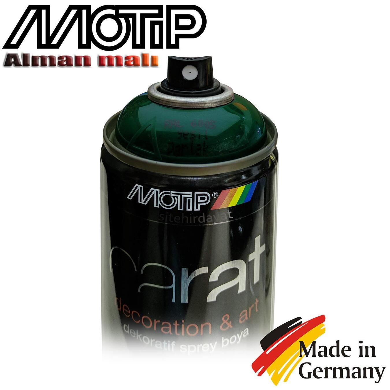 Motip Carat Ral 6005 Sprey Boya 400ml - Parlak Yeşil