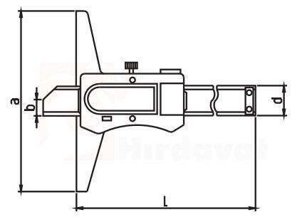 Asimeto AS-327 Dijital Derinlik Kumpası 0-200mm