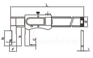Asimeto AS-309 Dijital İç Kanal Kumpası 25-200mm