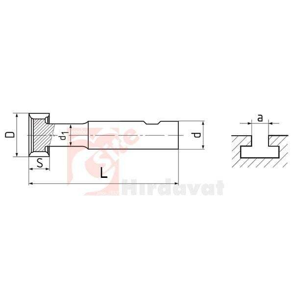 ZPS-FN T-Yarık Freze 22.5x4mm DIN 850