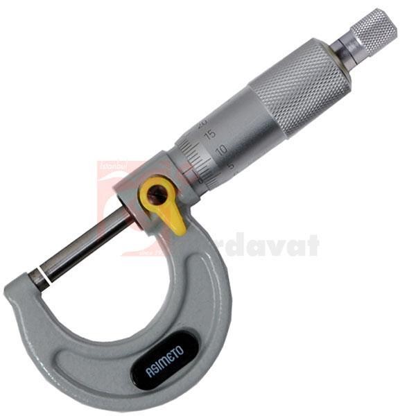 Asimeto AS-101 Dış Çap Mikrometresi 75-100mm 0.01mm Ölçek