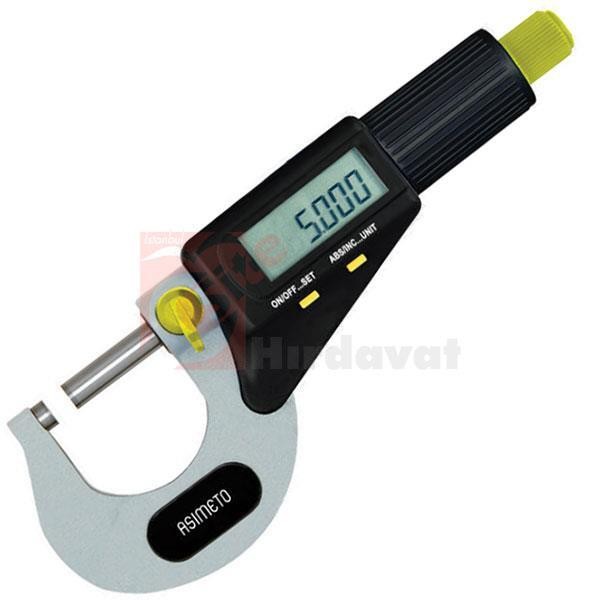 Asimeto AS-116 Dijital Dış Çap Mikrometresi 75-100mm 0.01mm Ölçek