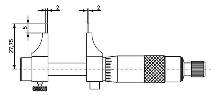Asimeto AS-203 Dijital İç Çap Mikrometresi 75-100mm