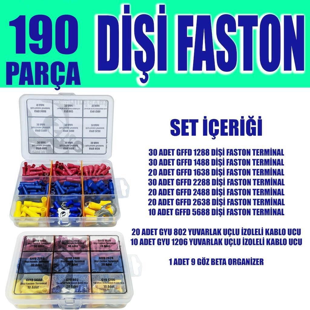 190 Parça Dişi Terminal Seti