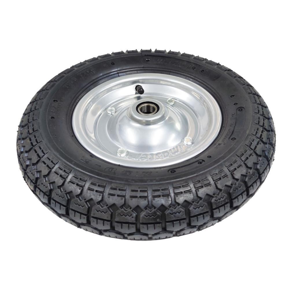 Rulmanlı Şişme Tekerlek - Metal Jantlı - 350x80mm 110Kg