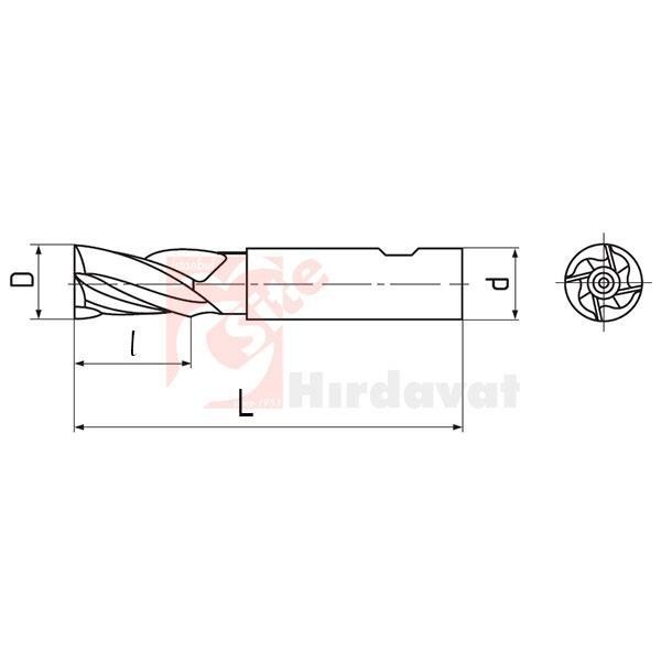 ZPS-FN Uzun Parmak Freze 26mm DIN 844