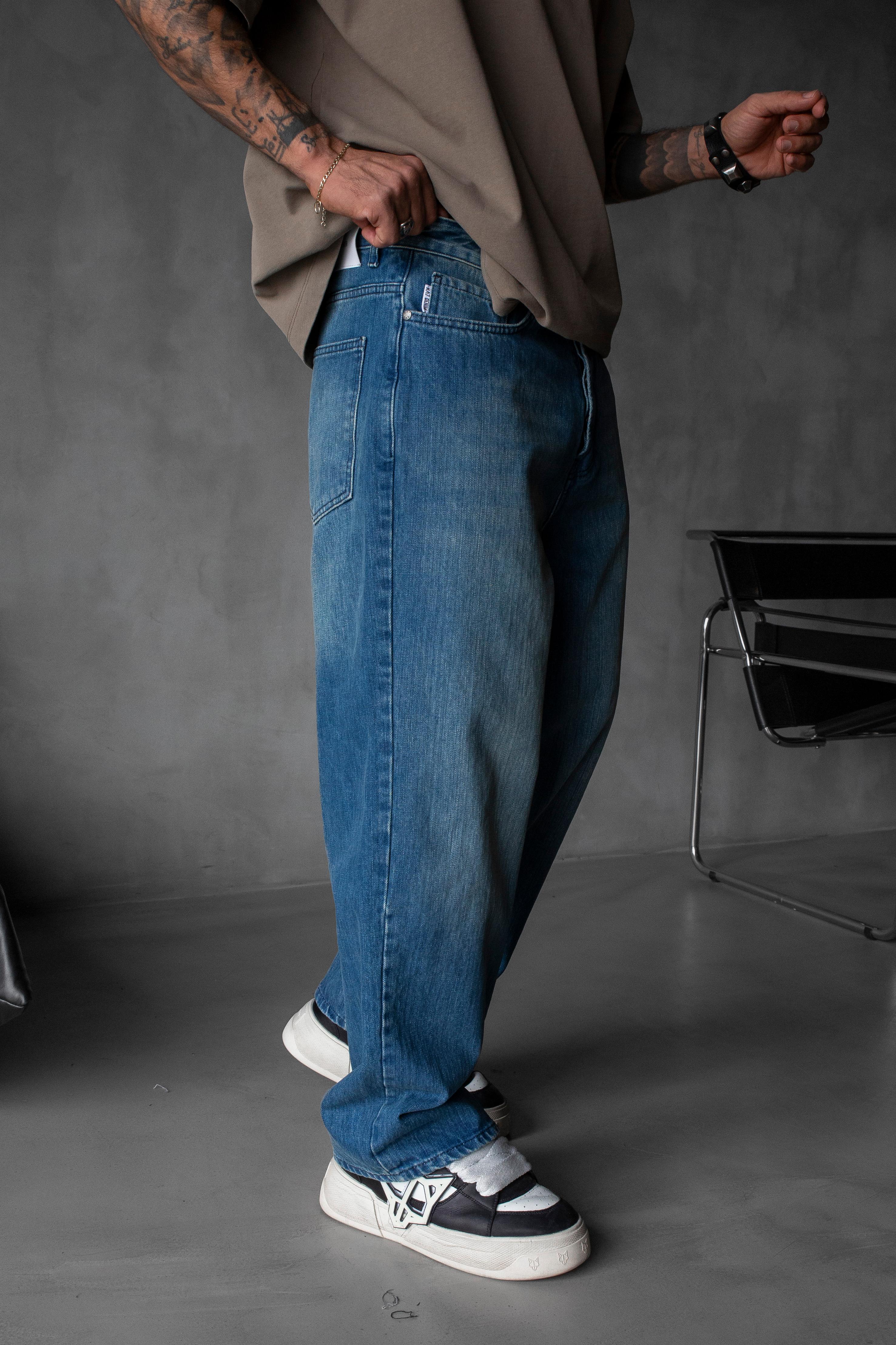 Relaxed Baggy Jean Mavi Pantolon