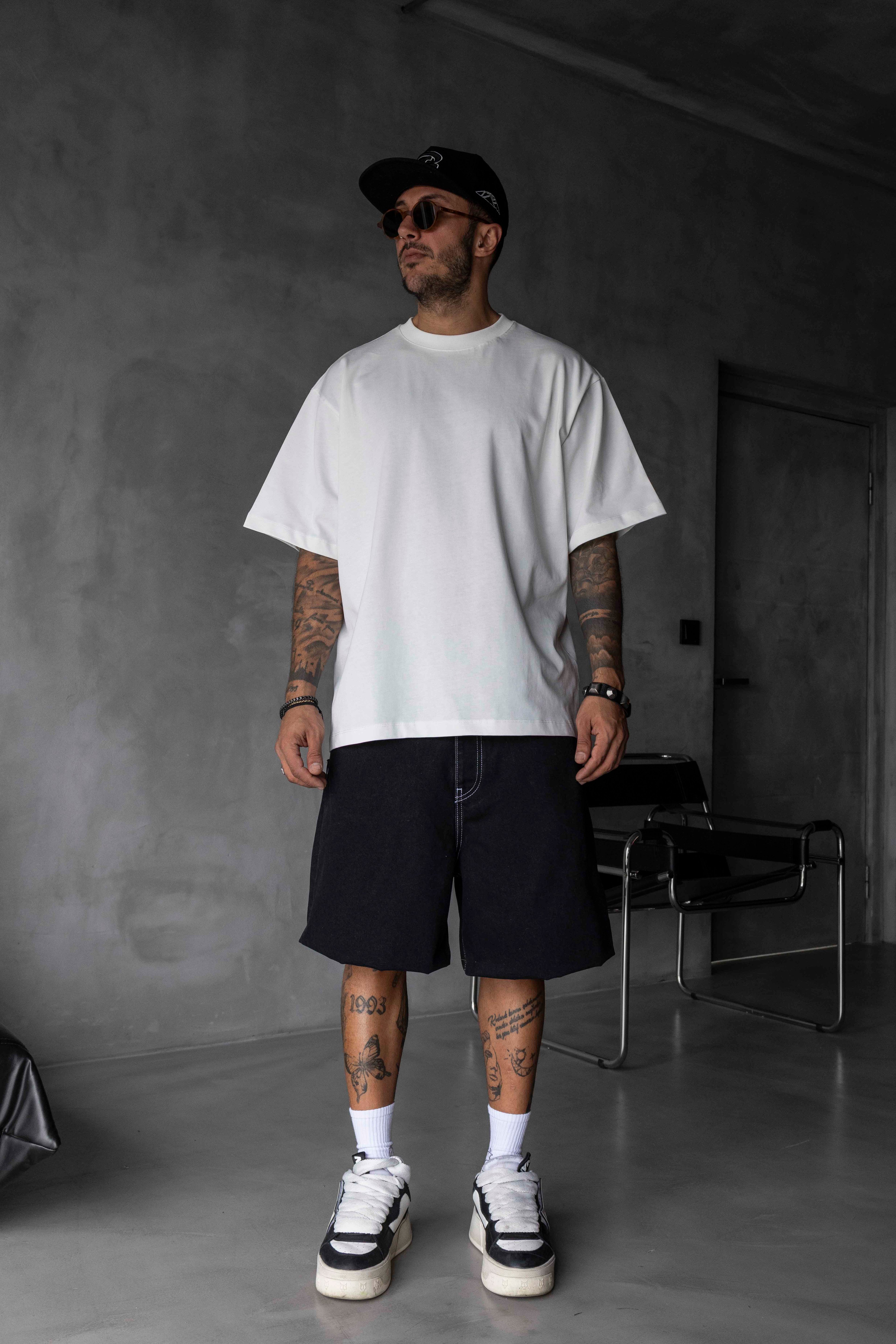 Basic Oversize Tişört - BEYAZ